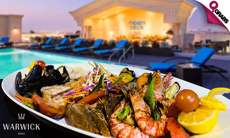 Thursday Seafood Tabletop Dinner Buffet at Warwick Doha Hotel!